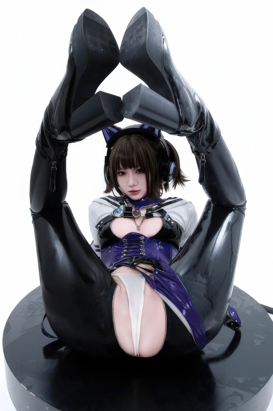 柒柒要乖哦 - No.066 白棚胶衣 [78P-231MB] tg@simisebaisi 【丝足阁】069.webp